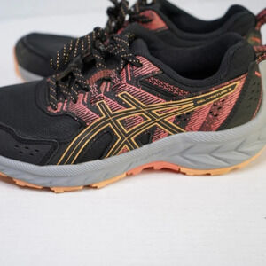 ASICS Women's Gel-Venture 9 Athletic Trail Running Shoe Black/Summer Dune Size 9